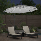 Sonnenschirm Sand 294 x 294 x 248 cm Polyester und Aluminium