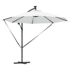Sonnenschirm Sand 294 x 294 x 248 cm Polyester und Aluminium