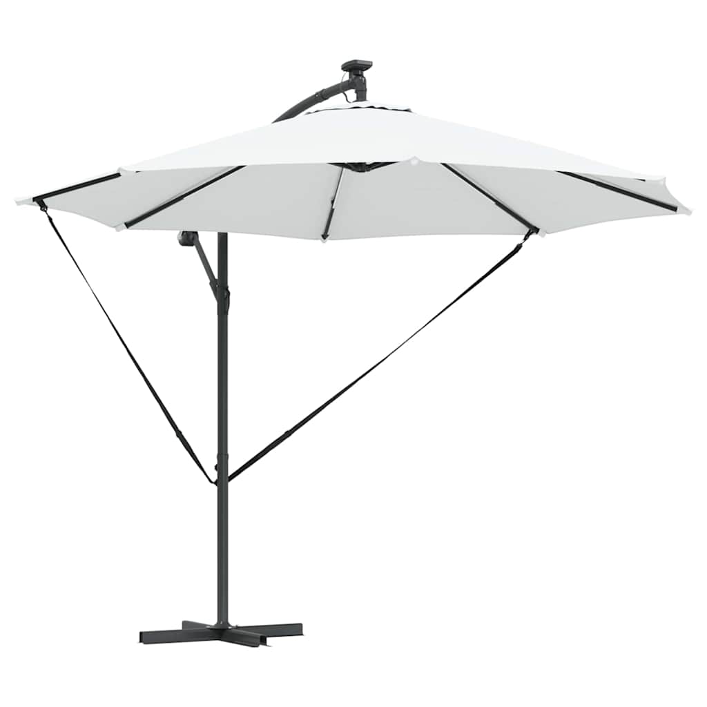 Sonnenschirm Sand 294 x 294 x 248 cm Polyester und Aluminium