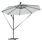 Sonnenschirm Sand 294 x 294 x 248 cm Polyester und Aluminium
