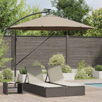 Sonnenschirm Taupe 294 x 294 x 248 cm Polyester und Aluminium