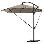 Sonnenschirm Taupe 294 x 294 x 248 cm Polyester und Aluminium