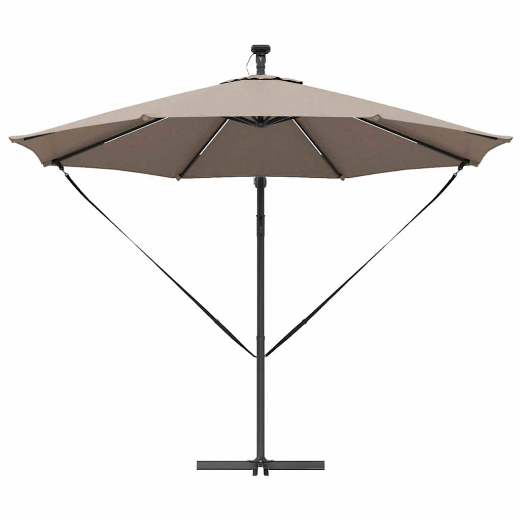 Sonnenschirm Taupe 294 x 294 x 248 cm Polyester und Aluminium