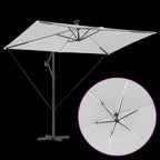 Sonnenschirm Sand 294 x 200 x 270 cm Polyester und Aluminium