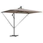 Sonnenschirm Taupe 294 x 200 x 270 cm Polyester und Aluminium