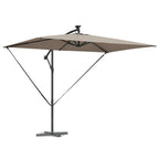 Sonnenschirm Taupe 294 x 200 x 270 cm Polyester und Aluminium