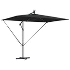 Sonnenschirm Schwarz 294 x 200 x 270 cm Polyester und Aluminium