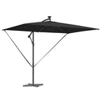 Sonnenschirm Schwarz 294 x 200 x 270 cm Polyester und Aluminium