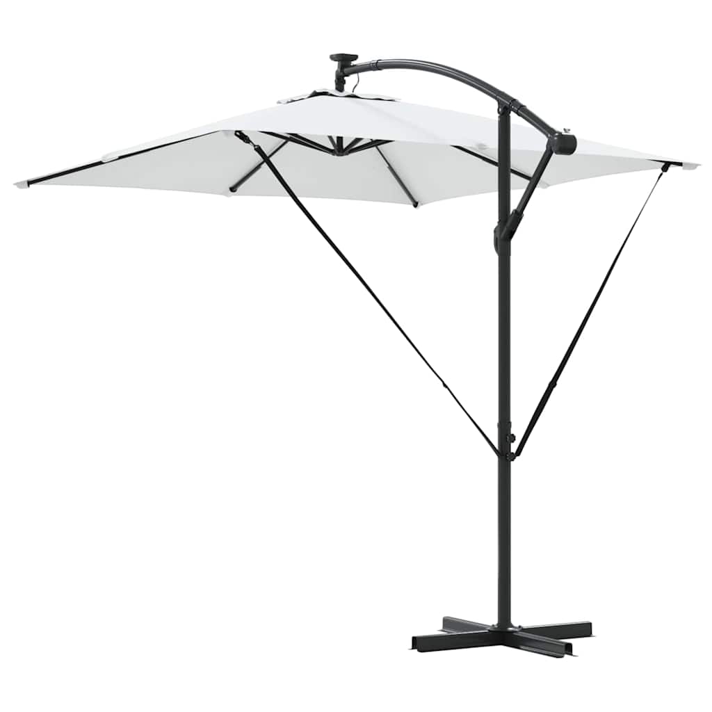 Sonnenschirm Sand 249 x 249 x 250 cm Polyester und Aluminium