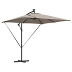 Sonnenschirm Taupe 249 x 249 x 250 cm Polyester und Aluminium