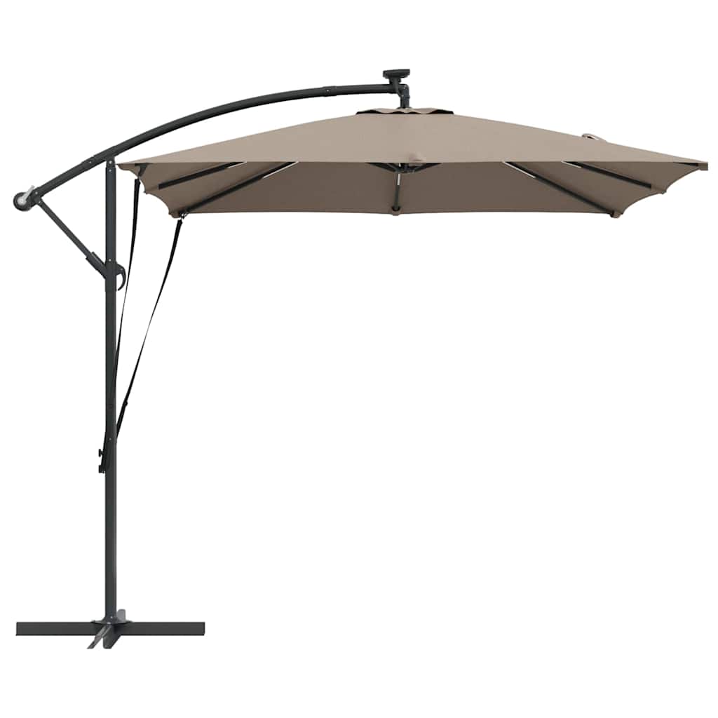 Sonnenschirm Taupe 249 x 249 x 250 cm Polyester und Aluminium