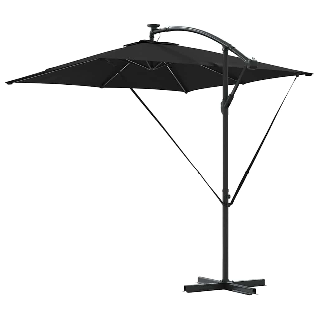 Sonnenschirm Schwarz 249 x 249 x 250 cm Polyester und Aluminium
