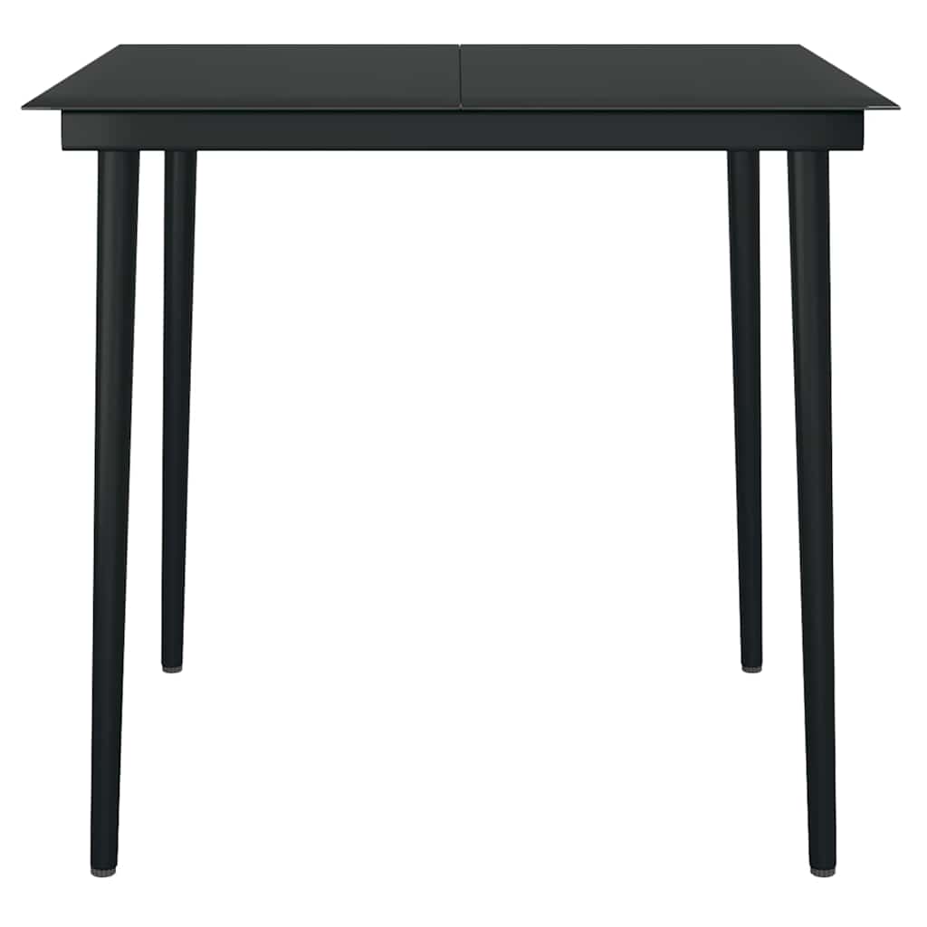 3-teiliges Garten-Esszimmer-Set Braunes Polyrattanglas