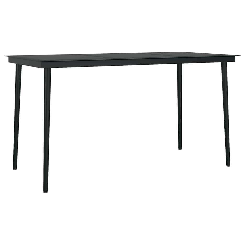 5-tlg. Garten-Essgruppe mit Kissen Braun Poly Rattan Glas