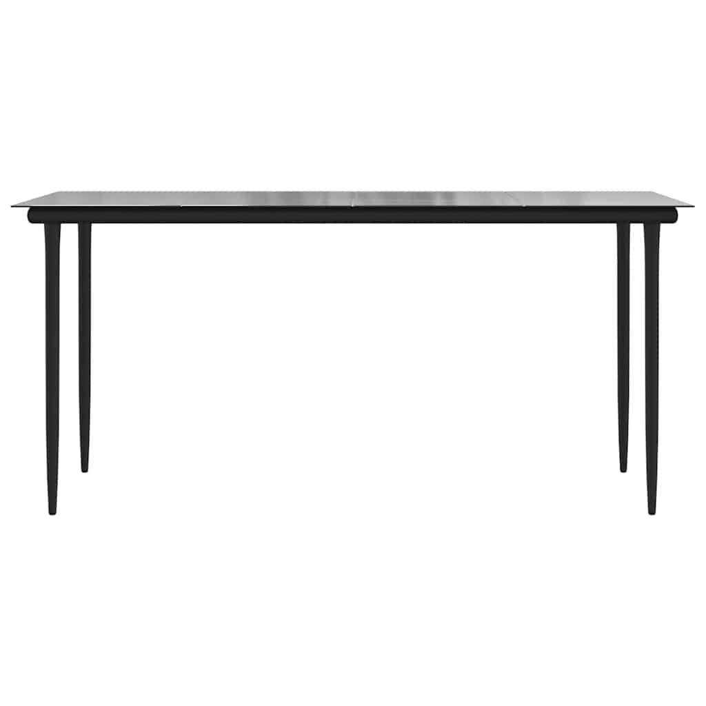 7-tlg. Garten-Essgruppe mit Kissen Braun Poly Rattan Glas