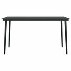 5-tlg. Garten-Essgruppe mit Kissen Braun Poly Rattan Glas