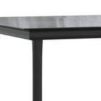 7-tlg. Garten-Essgruppe mit Kissen Schwarz Poly Rattan Glas