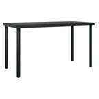 5-tlg. Garten-Essgruppe mit Kissen Braun Poly Rattan Glas