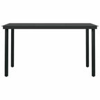 5-tlg. Garten-Essgruppe mit Kissen Braun Poly Rattan Glas