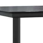 7-tlg. Garten-Essgruppe mit Kissen Schwarz Poly Rattan Glas