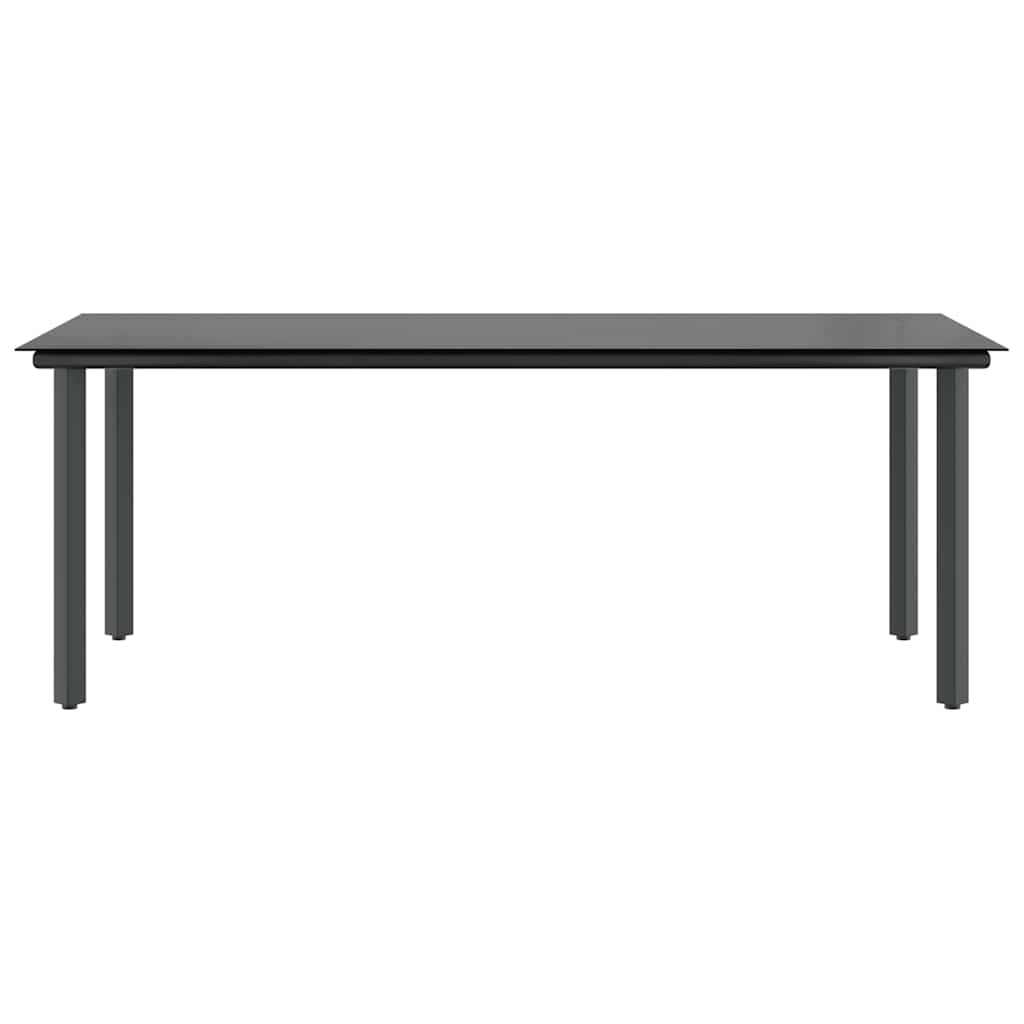 9-tlg. Garten-Essgruppe mit Kissen Braun Poly Rattan Glas