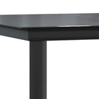 7-tlg. Garten-Essgruppe mit Kissen Grau Poly Rattan Glas