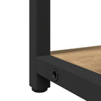 Badezimmermöbel-Set mit Regal mit Tür 2 pcs Braun Holzwerkstoff