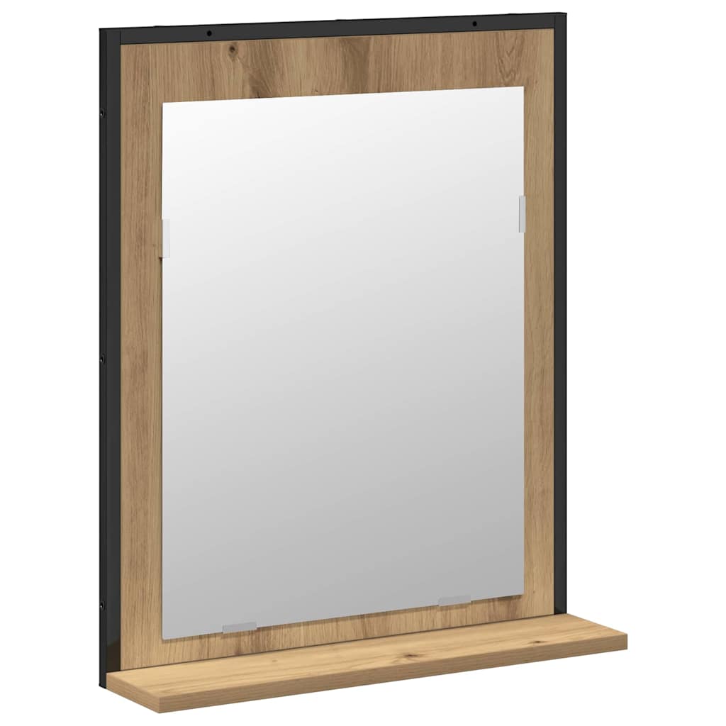 Badezimmermöbel-Set Wandmontiert 2 pcs Braun Holzwerkstoff