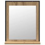 Badezimmermöbel-Set Wandmontiert 2 pcs Braun Holzwerkstoff