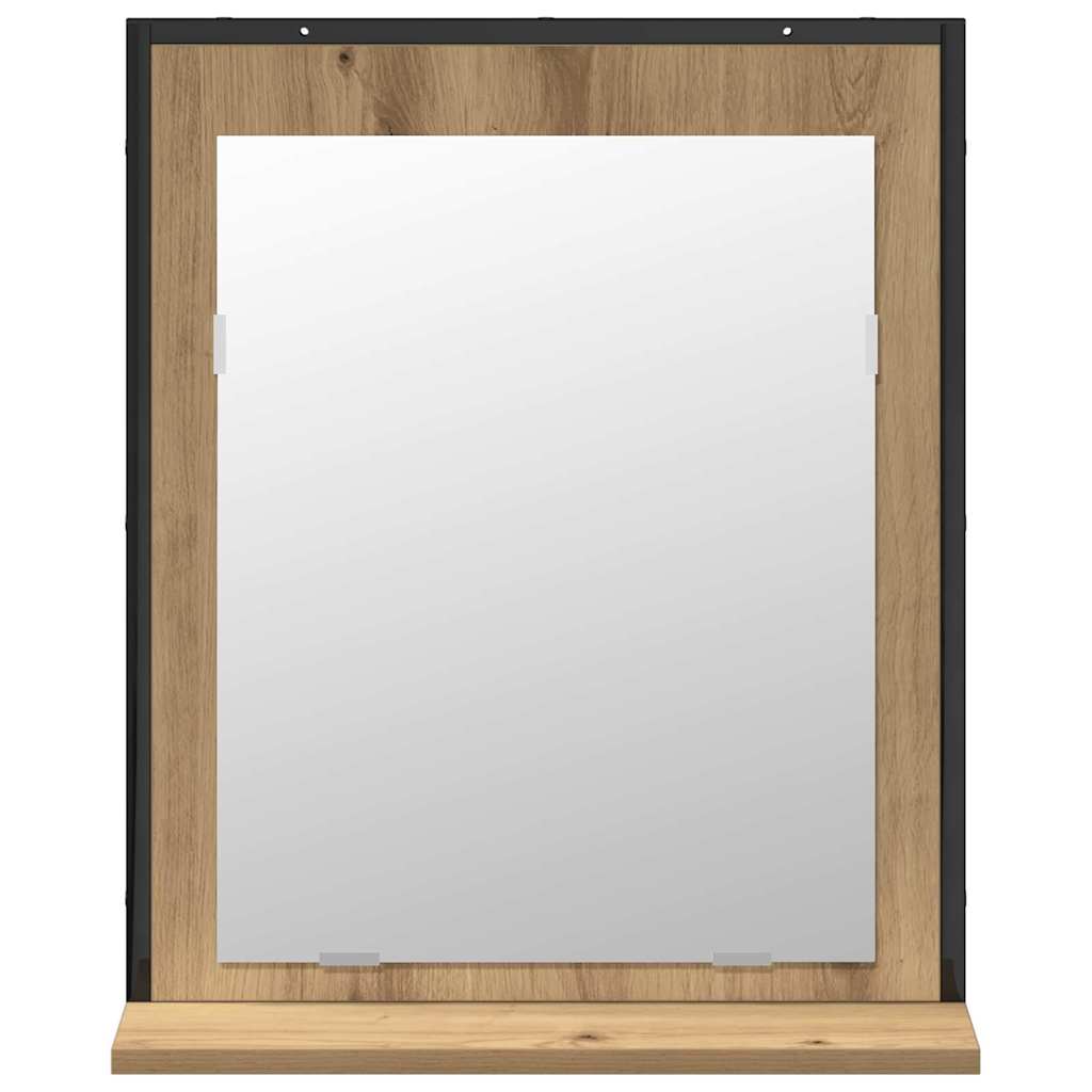Badezimmermöbel-Set Wandmontiert 2 pcs Braun Holzwerkstoff