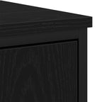 Badezimmermöbel-Set mit Regal 3 pcs Schwarz Holzwerkstoff