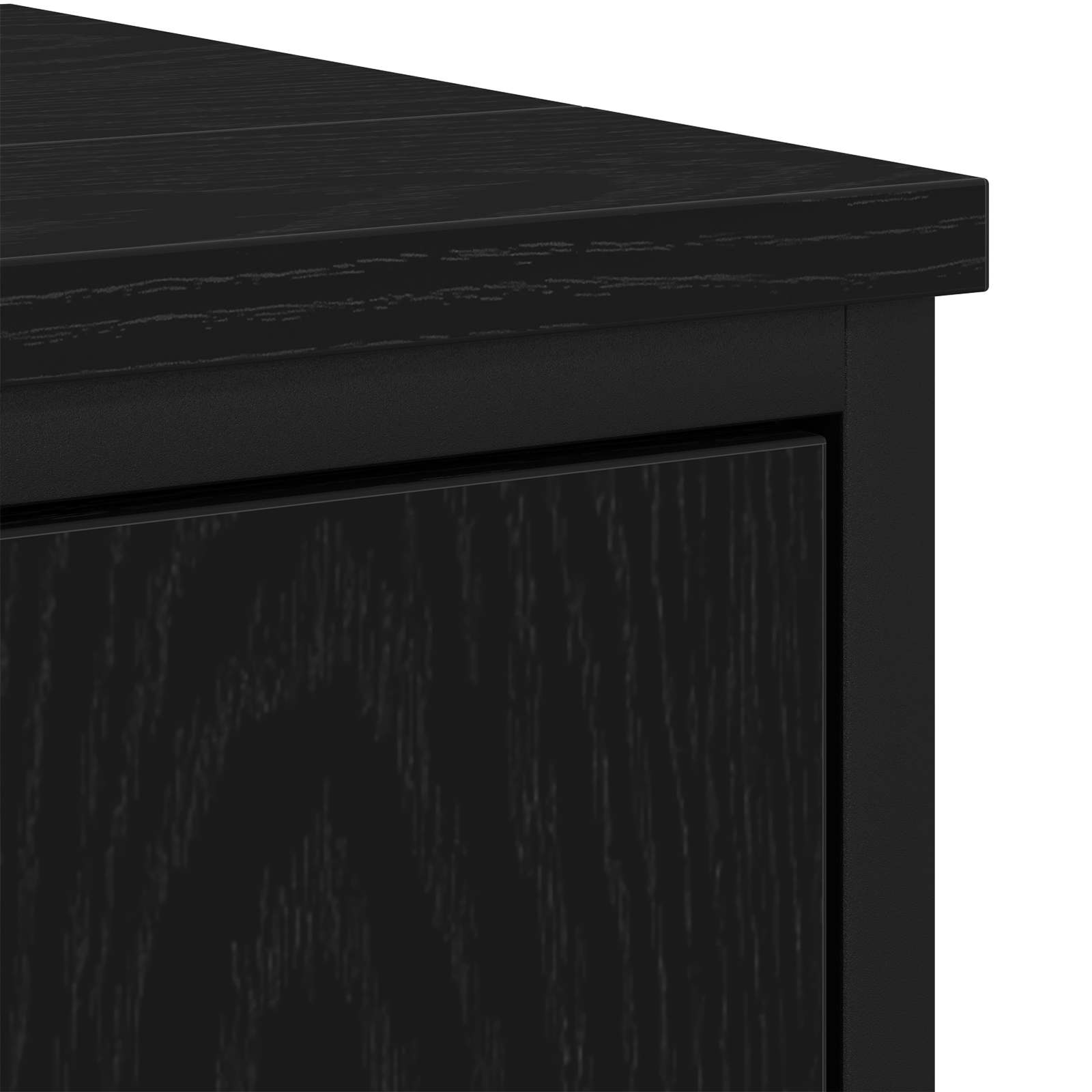 Badezimmermöbel-Set mit Regal 3 pcs Schwarz Holzwerkstoff