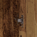 Badezimmermöbel-Set mit Regal mit Tür 3 pcs Braun Holzwerkstoff