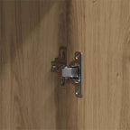 Badezimmermöbel-Set mit Regal mit Tür 3 pcs Braun Holzwerkstoff