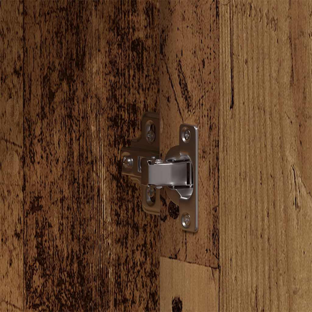 Badezimmermöbel-Set mit Regal mit Tür 3 pcs Braun Holzwerkstoff