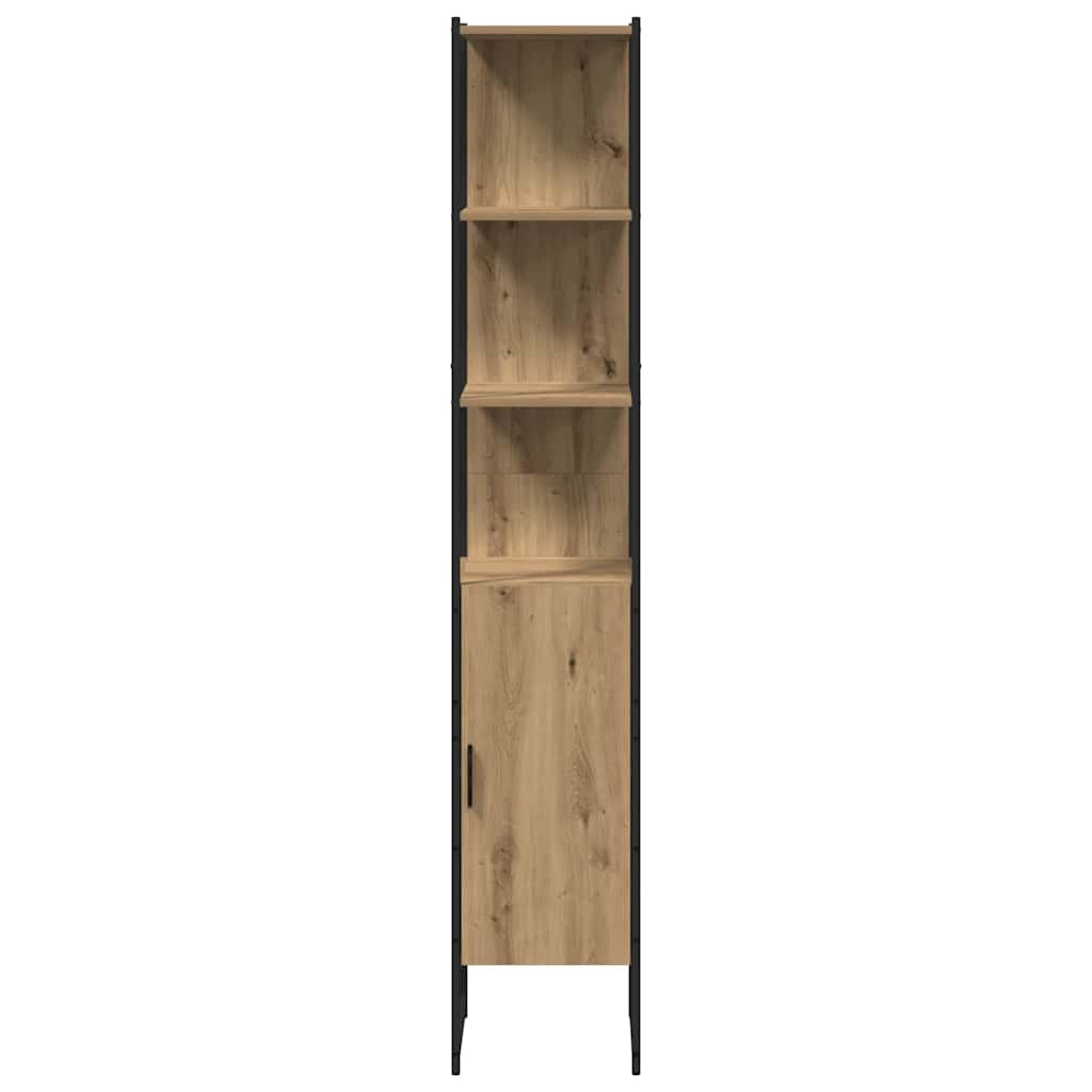 Badezimmermöbel Set mit Regal 4 pcs Artisan-Eiche Holzwerkstoff