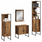 Badezimmermöbel Set mit Speicher 4 pcs Braun 33 x 33 x 185.5 cm