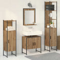 Badezimmermöbel Set mit Speicher 4 pcs Braun 33 x 33 x 185.5 cm