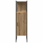 Badezimmermöbel-Set mit Regal mit Tür 4 pcs Braun Holzwerkstoff