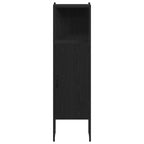 Badezimmermöbel Set 4 pcs Schwarz Eichen-Optik Holzwerkstoff