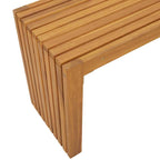Bank Öl-Natur 110 x 30 x 45 cm Massivholz Teak