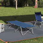 Klapp Schlafbett fürs Camping Blau 194 x 62,5 x 42,5 cm