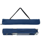 Klapp Schlafbett fürs Camping Blau 194 x 62,5 x 42,5 cm