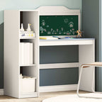Schreibtisch mit offener Ablage und Kreidetafel mit Regal ROROS