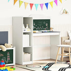 Schreibtisch mit offener Ablage und Kreidetafel mit Regal ROROS