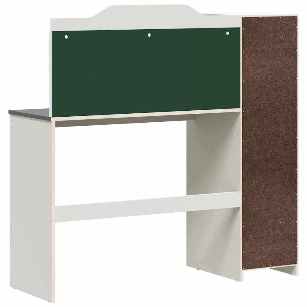Schreibtisch mit offener Ablage und Kreidetafel mit Regal ROROS