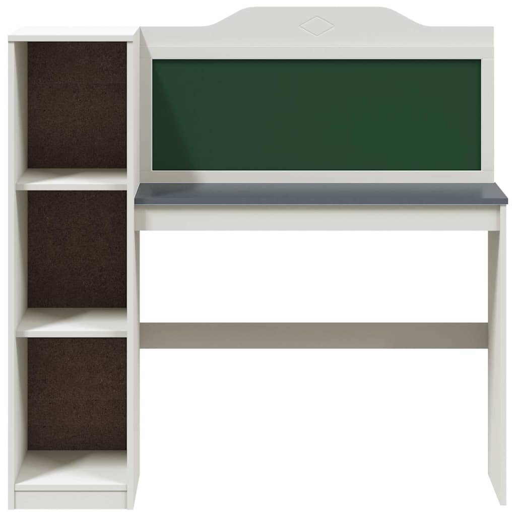 Schreibtisch mit offener Ablage und Kreidetafel mit Regal ROROS