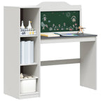 Schreibtisch mit offener Ablage und Kreidetafel mit Regal ROROS