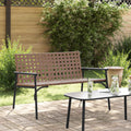 Gartenstuhl Braun 110,5 x 79 x 75,5 cm Poly-Rattan