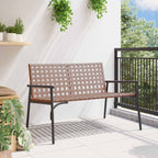 Gartenstuhl Braun 110,5 x 79 x 75,5 cm Poly-Rattan